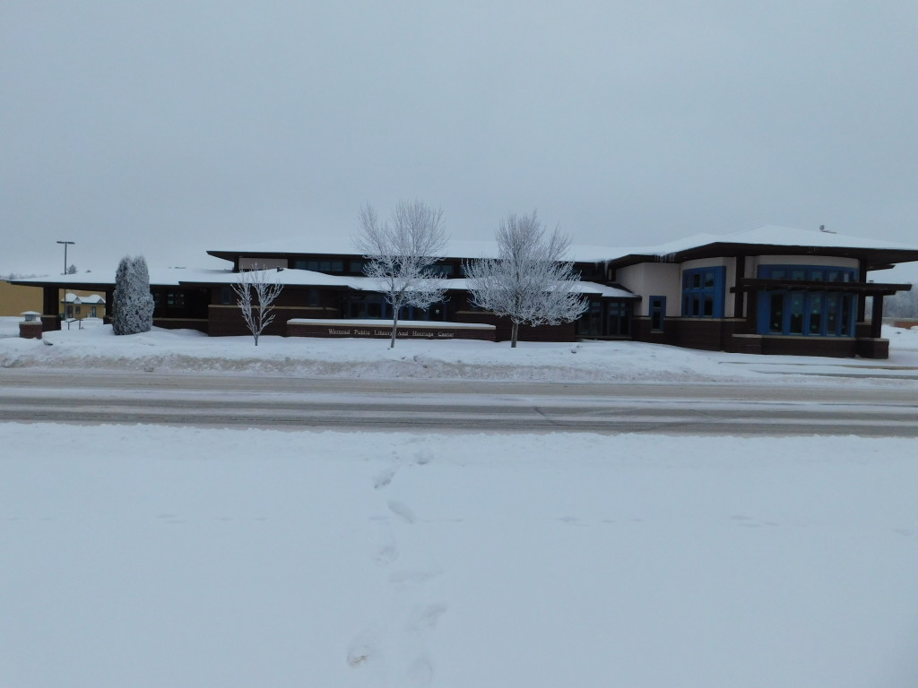 Warroad Library in Winter